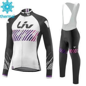 Tenue Maillot M/L + Collant à Bretelles 2017 CCC Liv Femme Hiver Thermal Fleece N007